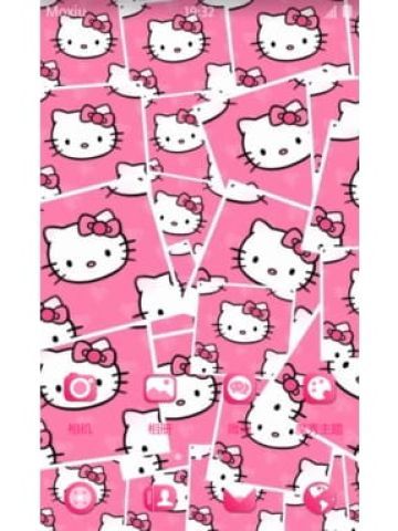 粉粉少女心 凯蒂猫安卓手机主题下载