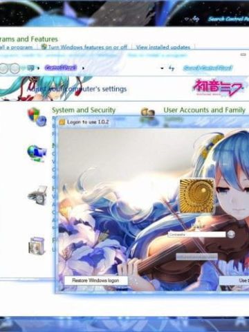 初音未来 Miku v8 win7电脑主题下载