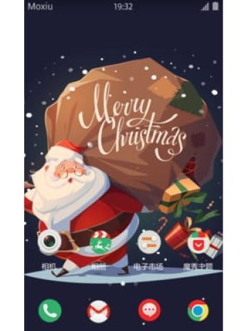 圣诞老人来送礼物啦 安卓手机主题下载