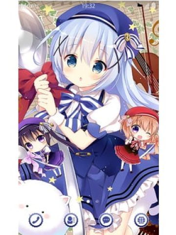 点兔 可爱的香风智乃 安卓手机主题下载