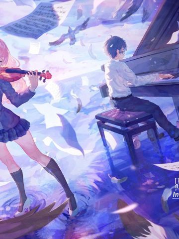 青春励志物语《四月是你的谎言》电脑壁纸下载（一）