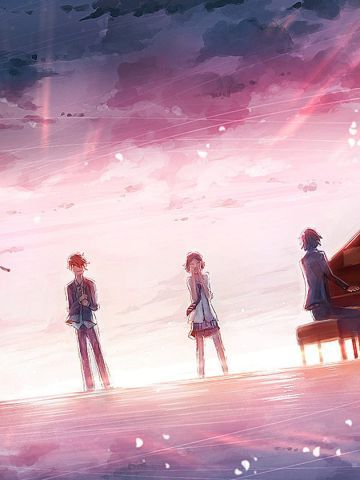 青春励志物语《四月是你的谎言》电脑壁纸下载（二）