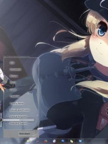 win7主题 舰队收藏 欧根亲王电脑主题下载