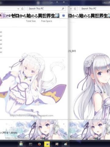 re从零开始的异世界生活 艾米莉亚 win8电脑主题下载