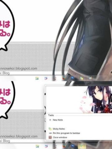 我的青春恋爱物语果然有问题 雪之下雪乃 Win7电脑主题下载