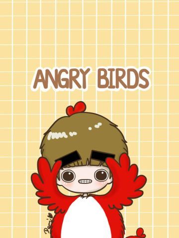 智斗大猪头 愤怒的小鸟手机壁纸