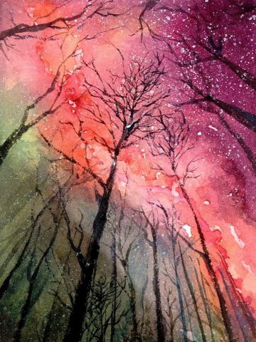 绘制最美夜空 手绘系列星空手机壁纸