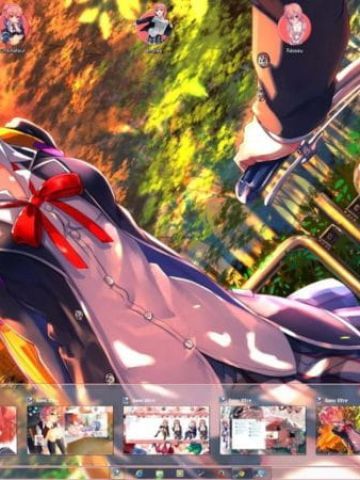 我的青春恋爱物语果然有问题 由比滨结衣Win7主题下载