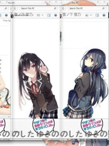 我的青春恋爱物语果然有问题 雪之下雪乃 win8/win8.1动漫电脑主题下载