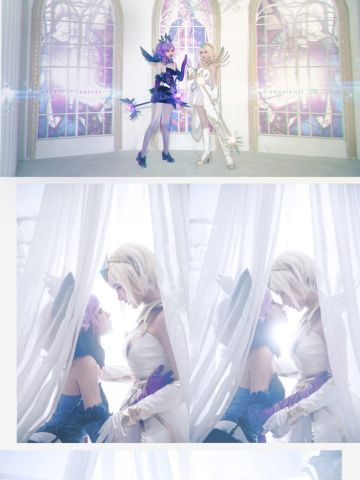 英雄联盟大 元素使拉克丝 光&暗 高清cos写真