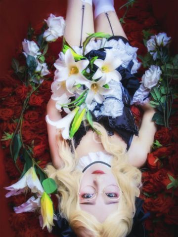 林之地带 眼镜娘白百合姬cosplay