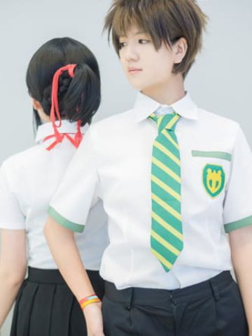 你的名字 宫水三叶&立花泷 cosplay