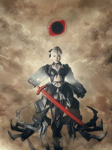 超帅黑saber Saber alterCOSPLAY
