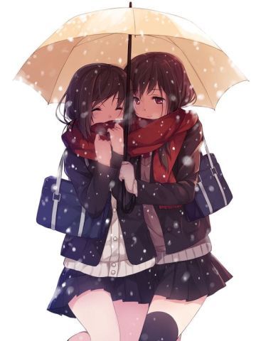 纯纯欲动 相亲相爱少女百合手机壁纸