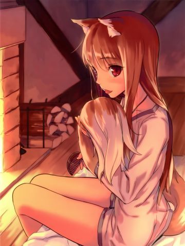 白嫩少女娇羞脸手机壁纸