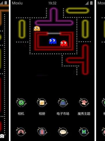 经典游戏 吃豆人 安卓手机主题下载