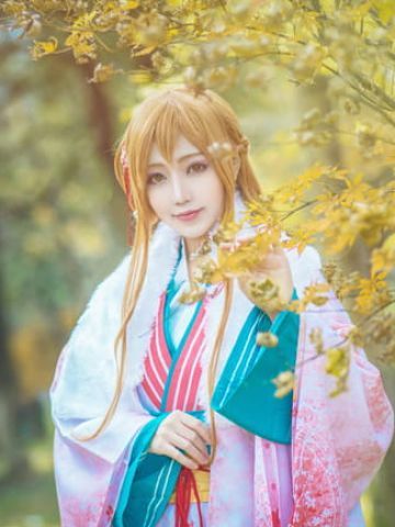 刀剑神域 亚丝娜·新年和服 COS