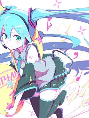 初音抱枕头萌化安卓手机主题