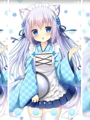 点兔 香风智乃·猫耳女仆 安卓手机主题下载