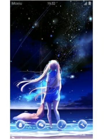 双马尾少女动漫安卓手机主题下载