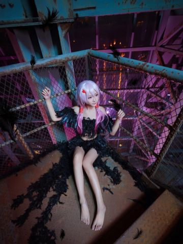 《罪恶王冠》祈妹黑羽cosplay