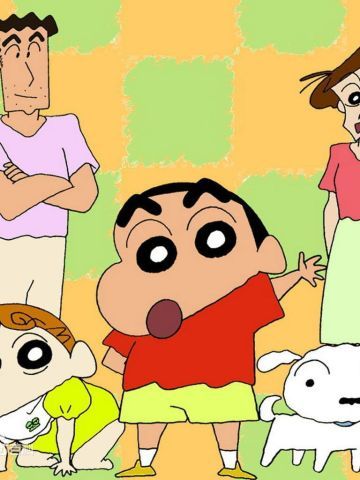 《蜡笔小新》小新和小白萌化手机主题