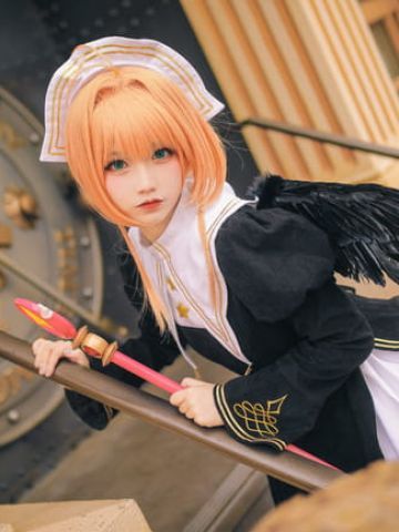 魔卡少女樱 木之本樱  黑天使插画 cosplay