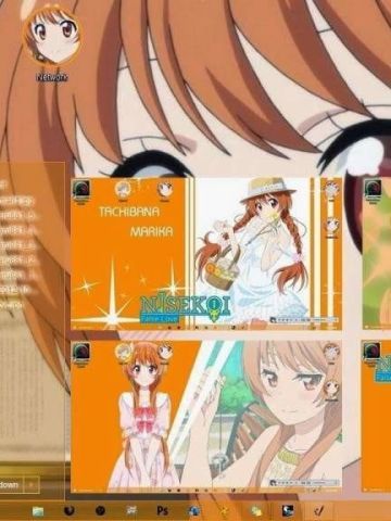 伪恋win10主题 橘万里花