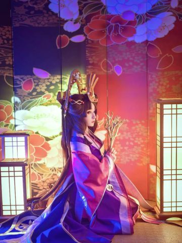 网易手游阴阳师 辉夜姬 cosplay图片