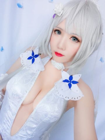 碧蓝航线光辉花嫁cos