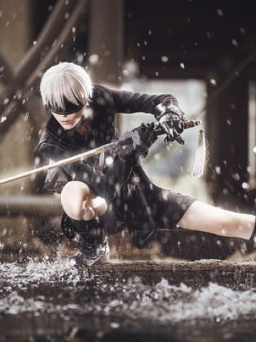 尼尔机械纪元 9S cosplay图片