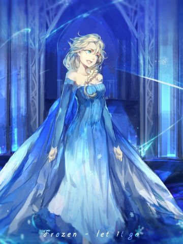 《冰雪奇缘》艾莎萌化手机主题