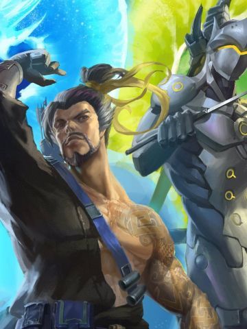 《守望先锋》半藏源氏娘化手机主题