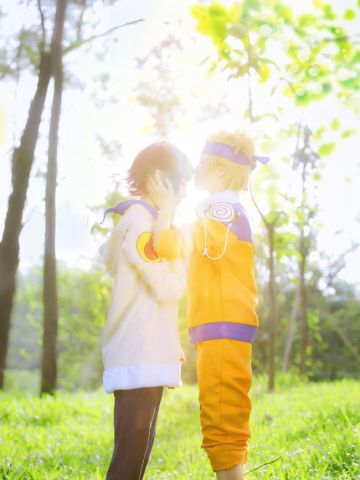 火影忍者 日向雏田漩涡鸣人cosplay图片