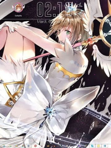 Windows 7 萌化电脑主题 魔卡少女樱