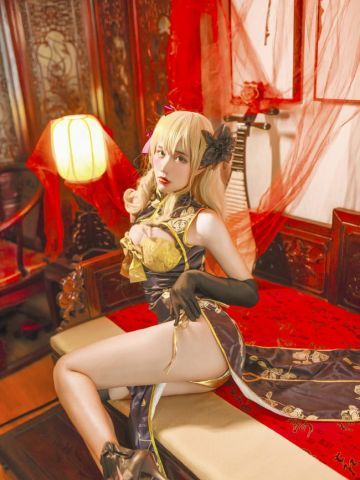 幻想金瓶梅金莲旗袍 cosplay