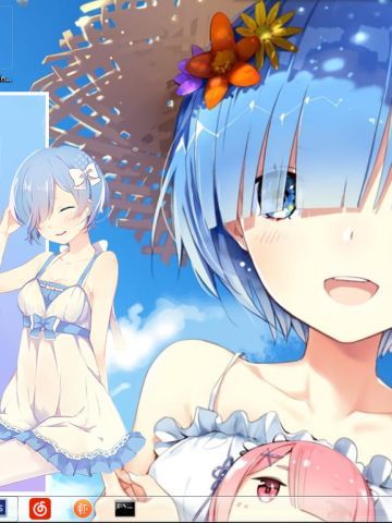 Windows10 萌化电脑主题 蕾姆