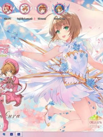 Windows7 萌化电脑主题 魔卡少女樱 小樱