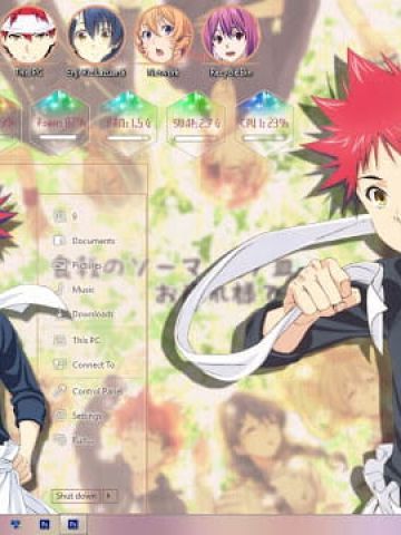 Windows10 萌化电脑主题 食戟之灵