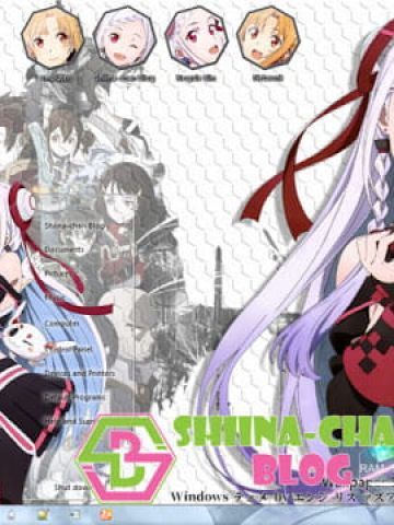 Windows7 萌化电脑主题 刀剑神域 亚丝娜