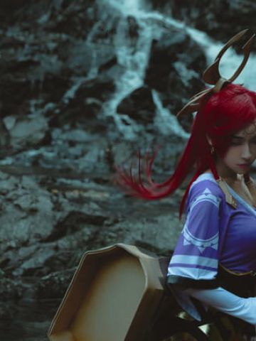 王者荣耀 御姐 长腿 伽罗 cosplay