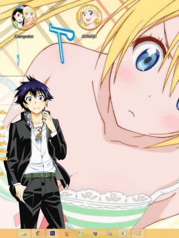 Windows7 萌化电脑主题 伪恋 桐崎千棘