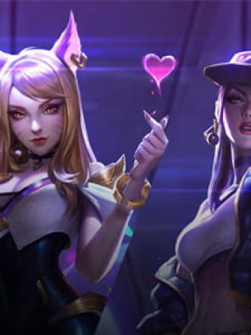 LOL KDA女团S8总决赛现场首秀出道 KDA女团原画壁纸下载