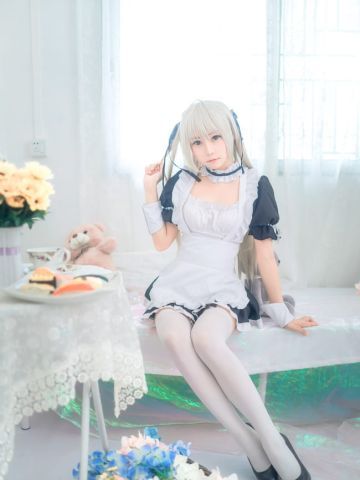 缘之空 穹妹 女仆 白丝 腿控 cosplay