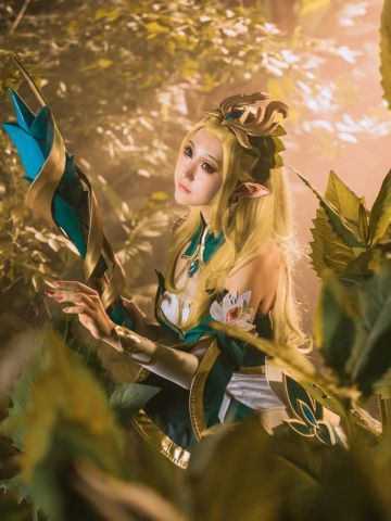 王者荣耀 王昭君 御姐 精灵 白丝 cosplay