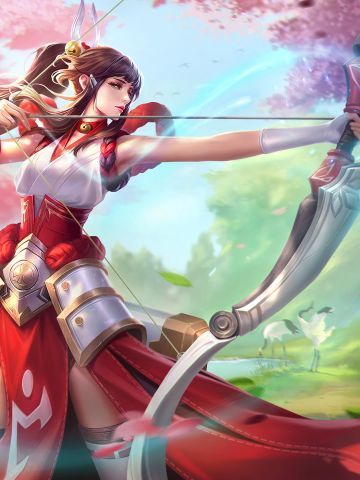 《王者荣耀》伽罗-花见巫女手机主题