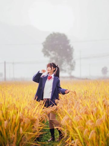 是秋天哦 萝莉 jk 水手服 cosplay