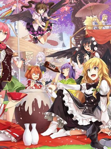 绽放 樱吹雪落西行妖  东方壁纸 动漫壁纸