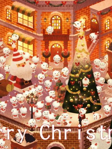 圣诞快乐 圣诞节萌娘电脑壁纸