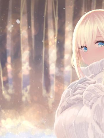 桂密岩花白，梨疏树叶红 冬季电脑壁纸